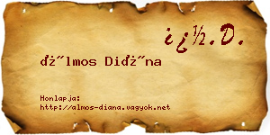 Álmos Diána névjegykártya