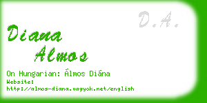 diana almos business card